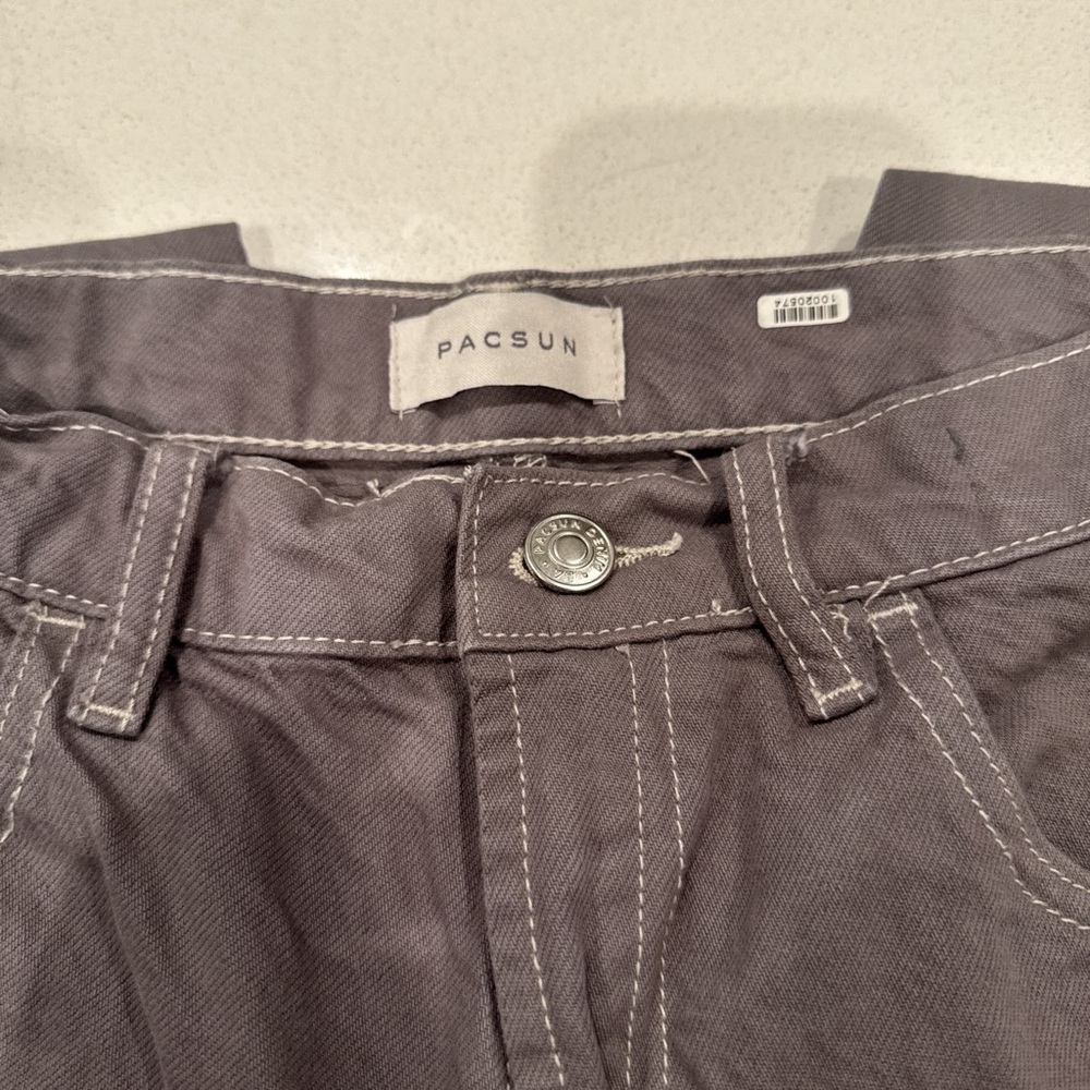 PacSun Charcoal Utility Pants - Picture 2 of 3